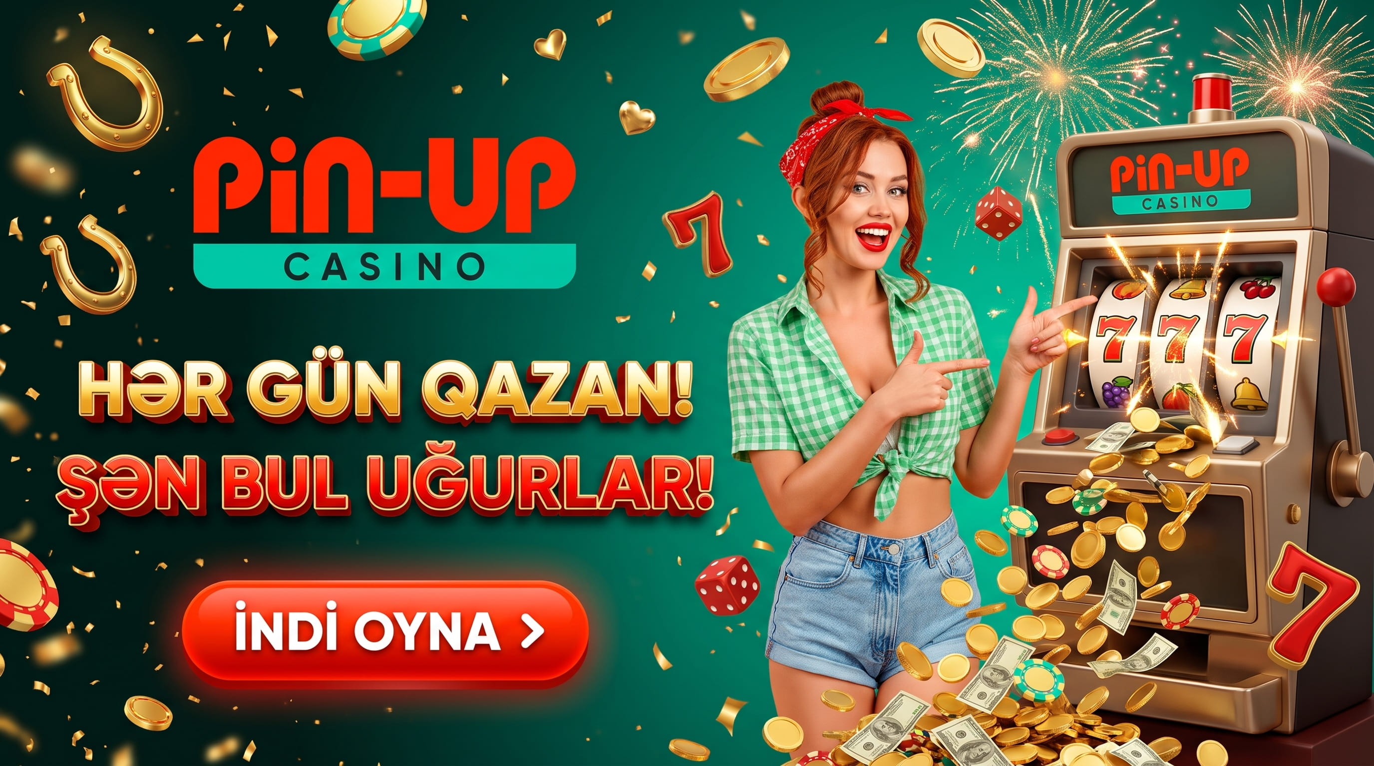 Pin-Up slot maşını: üç yeddi, qızıl sikkələr və hər gün qazan çağırışı